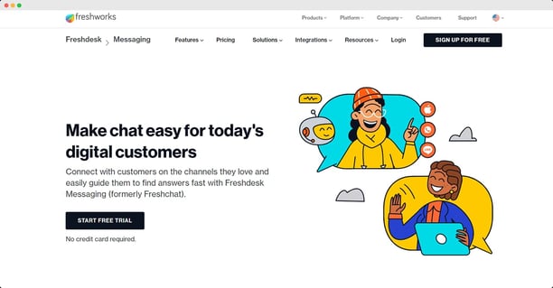 Freshdesk Messaging Hero Image