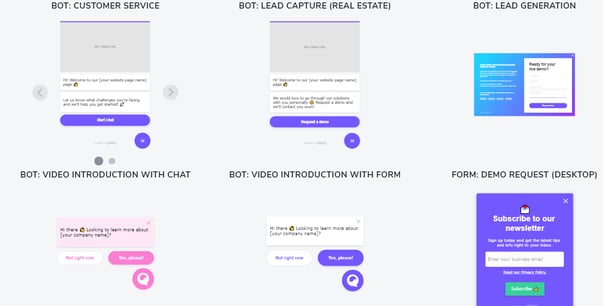 Giosg Chatbot Templates