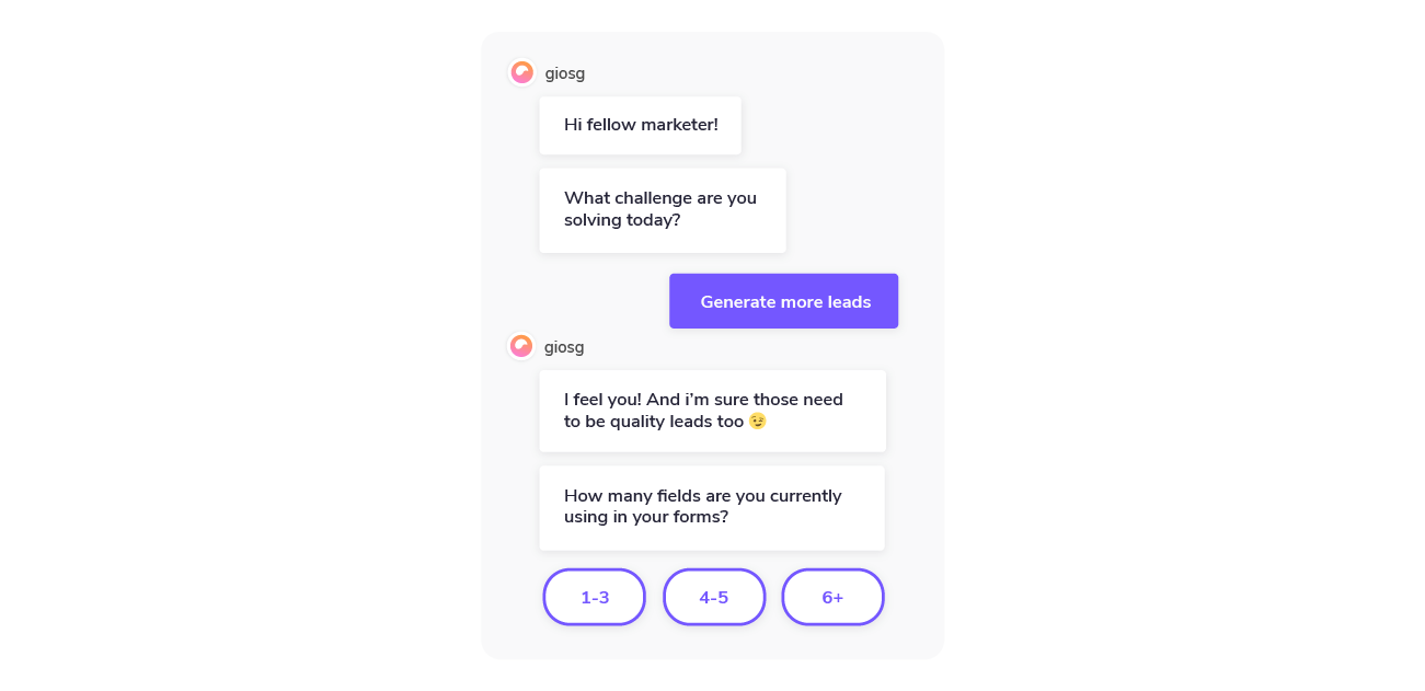 Chatbot for capturing and generating more leads
