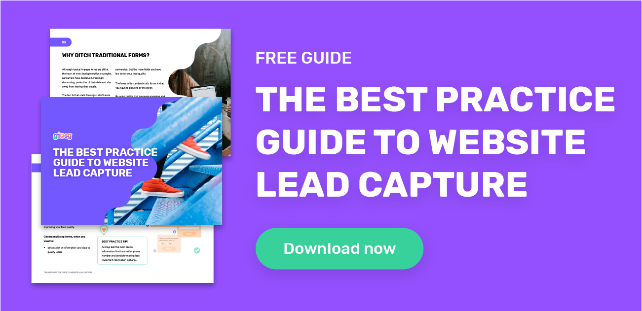 Click to download the best practice guide to lead capture 