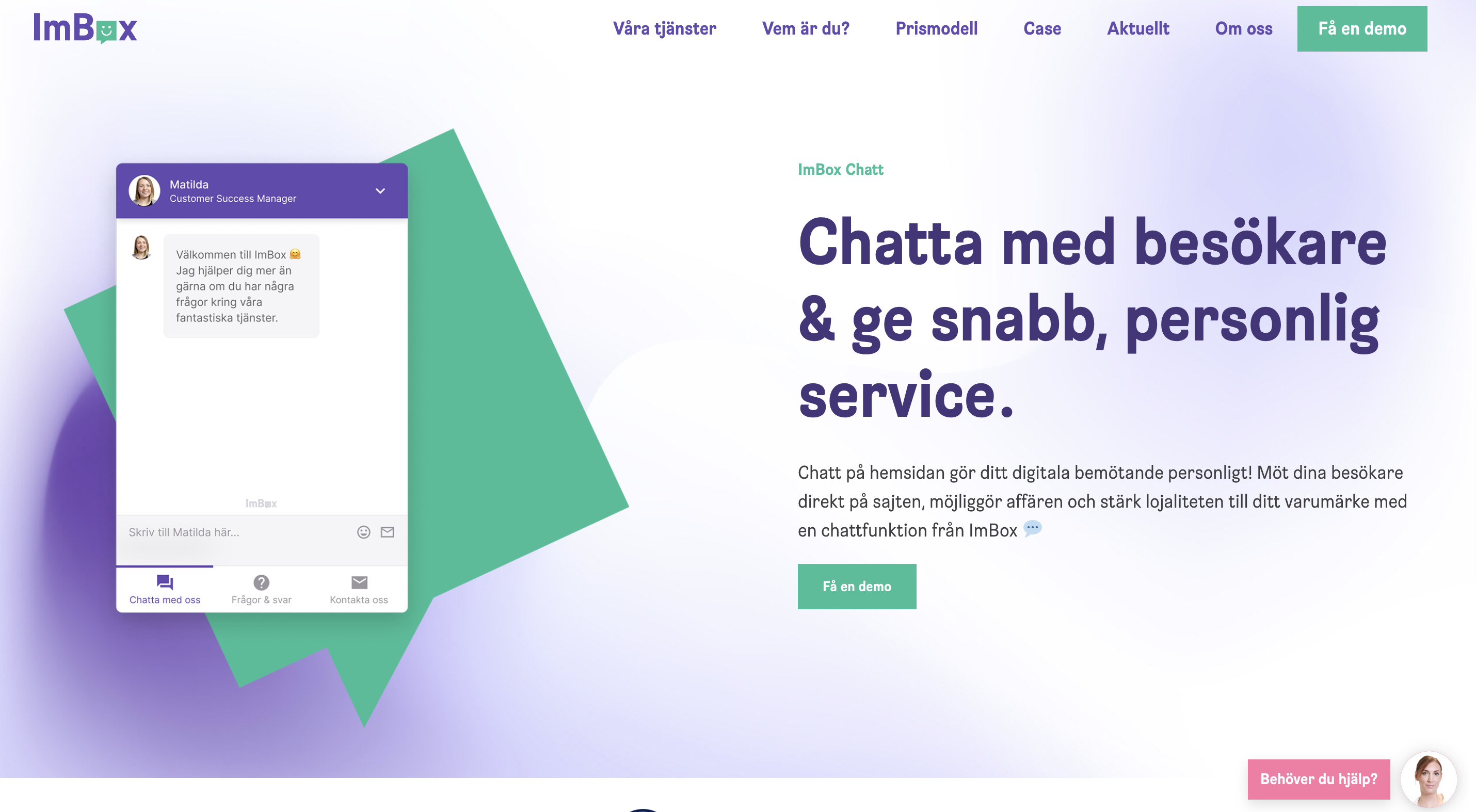 Imbox-livechatt-plattform